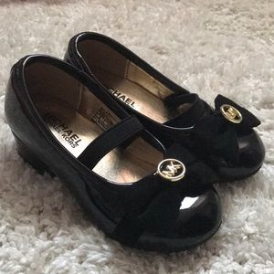 Michael Kors black patent toddler heels size 6